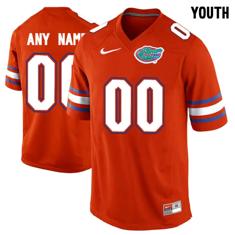 Youth Florida Gators Customized College Football Jersey  Orange